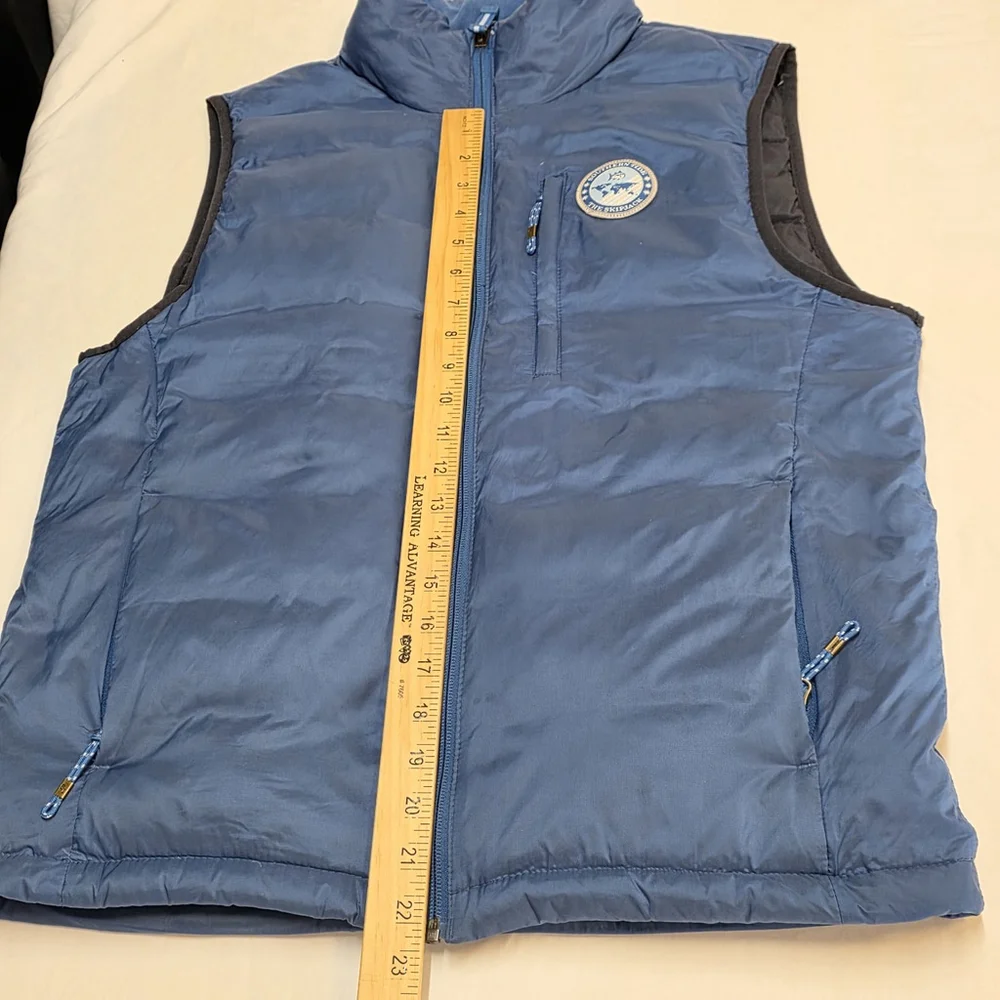 Coastal Prep Southern Tide Down Vest Men S Blue Nylon Goose Down Zip Jacket